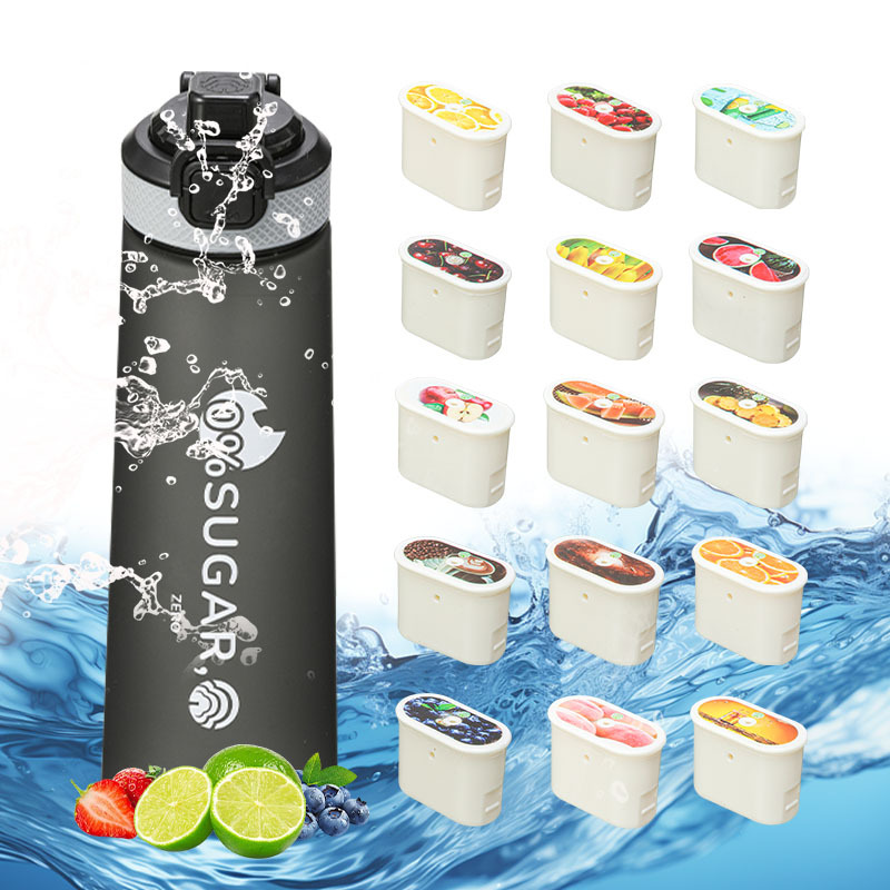 Customized Logo Tritan Air Up Scented Flavored Cup Drinking Fragrant Smell Scent Flavour Plastic Water Bottle With Fruit Flavor Pod