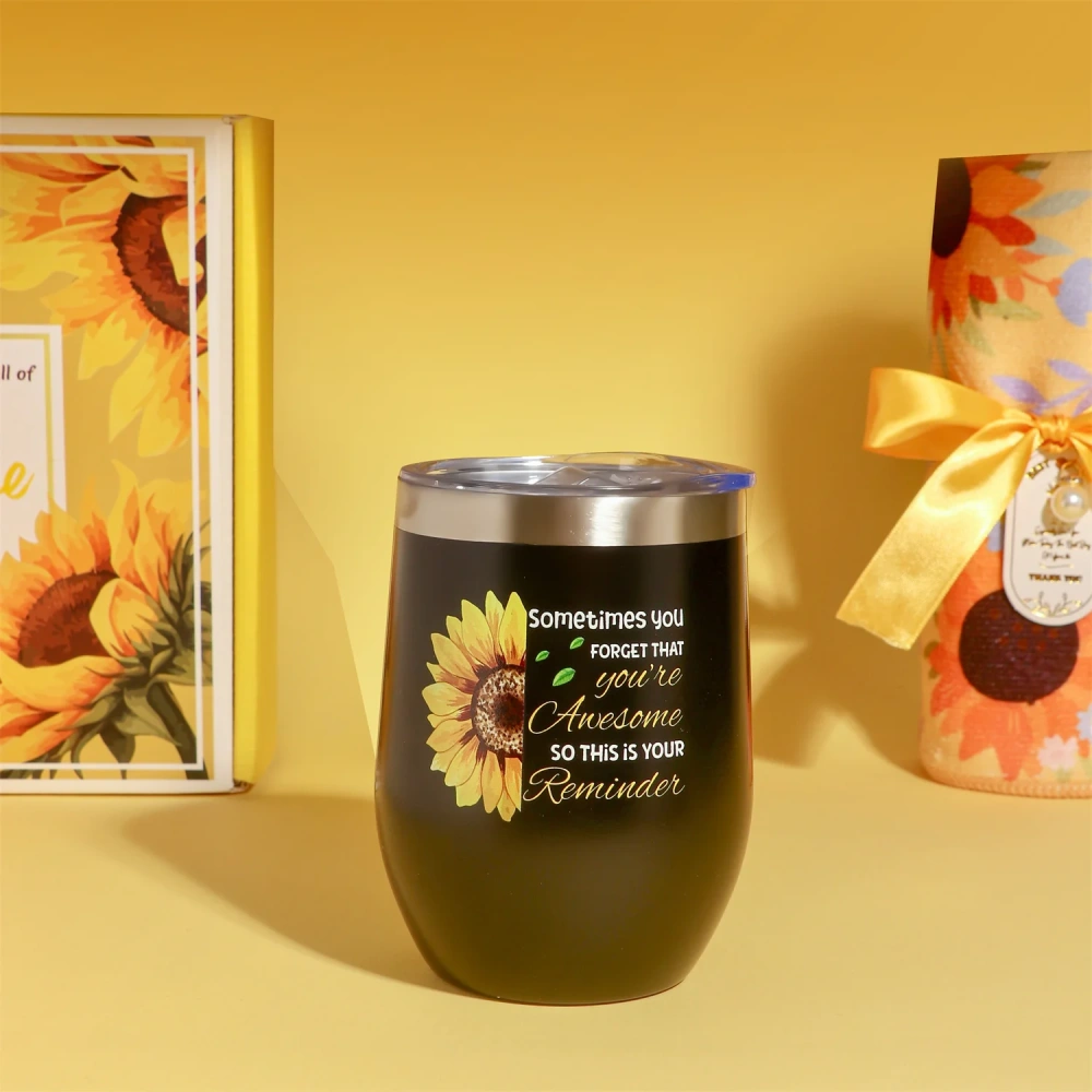 Custom logo Tumbler Gift Set Personalized Luxury Relaxing Self Care Package Basket Souvenirs Unique Promotional Mug Box for Girl
