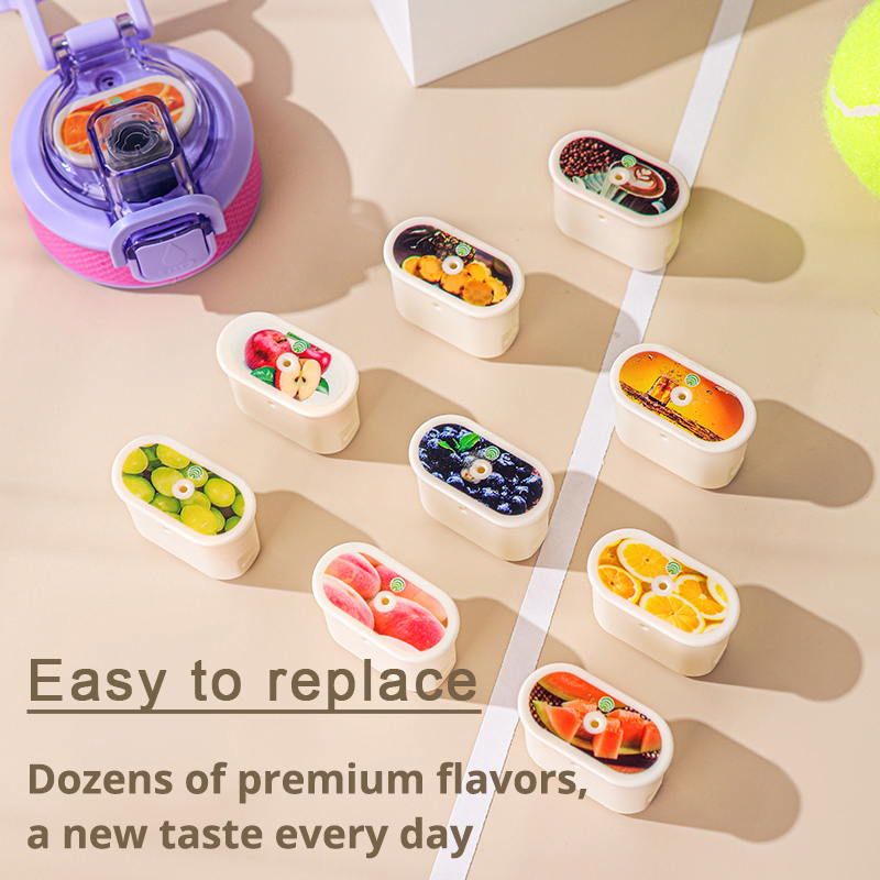 Customized Logo Tritan Air Up Scented Flavored Cup Drinking Fragrant Smell Scent Flavour Plastic Water Bottle With Fruit Flavor Pod