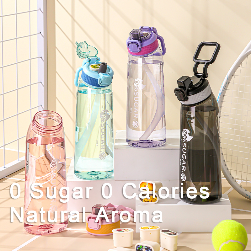 Customized Logo Tritan Air Up Scented Flavored Cup Drinking Fragrant Smell Scent Flavour Plastic Water Bottle With Fruit Flavor Pod