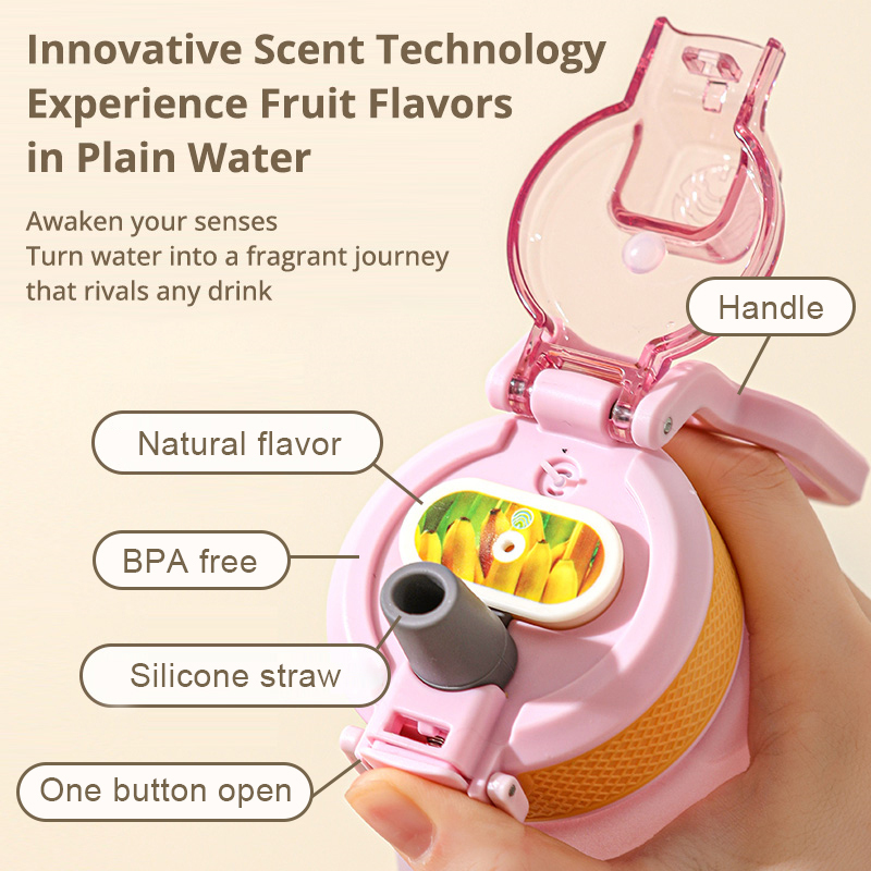 Customized Logo Tritan Air Up Scented Flavored Cup Drinking Fragrant Smell Scent Flavour Plastic Water Bottle With Fruit Flavor Pod