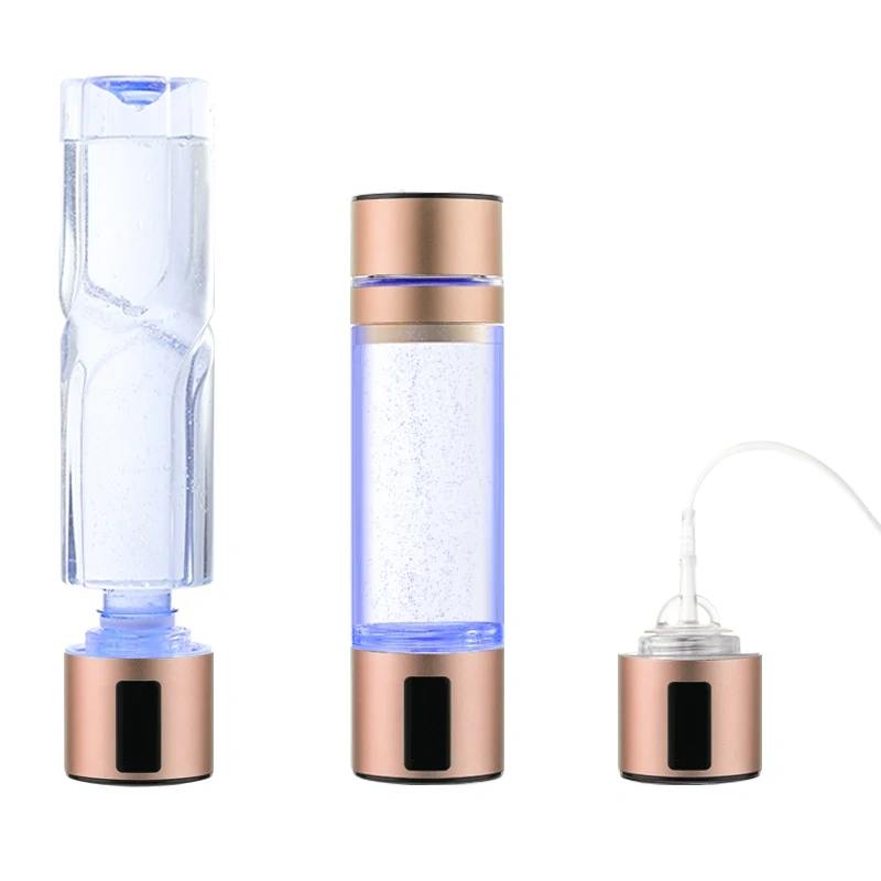 Custom Logo Hydrogenated Waterbottle Smart SPE PEM Technology Hydrogen Rich Water Bottle Generator H2 Ionizer Hydrogen-rich Cup