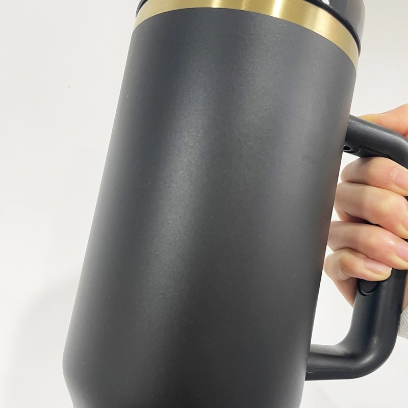 20 Pack USA Warehouse 40oz H2.0 Matt Gold Plated Travel Tumblers 40 oz CupSuitable for Laser Engraved