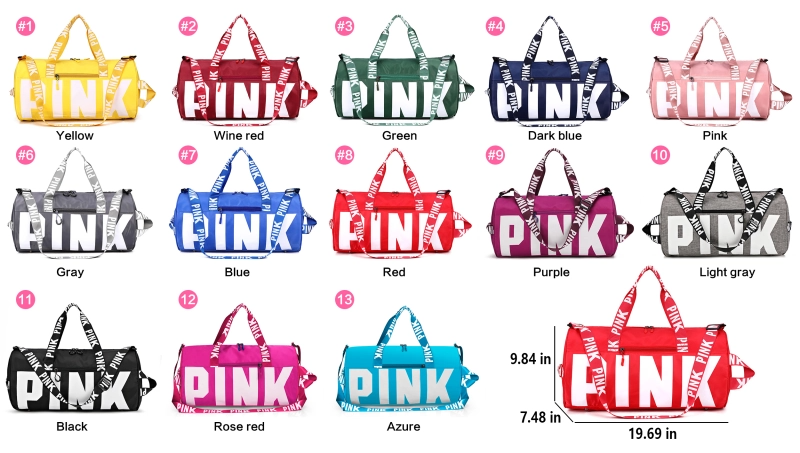 Different Colors Pink Handle Bags Shipped From China By Sea
