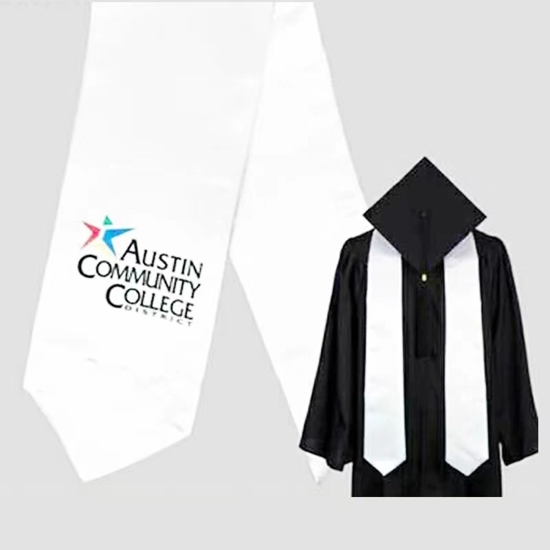 180*15cm White Sublimation Graduation Stoles