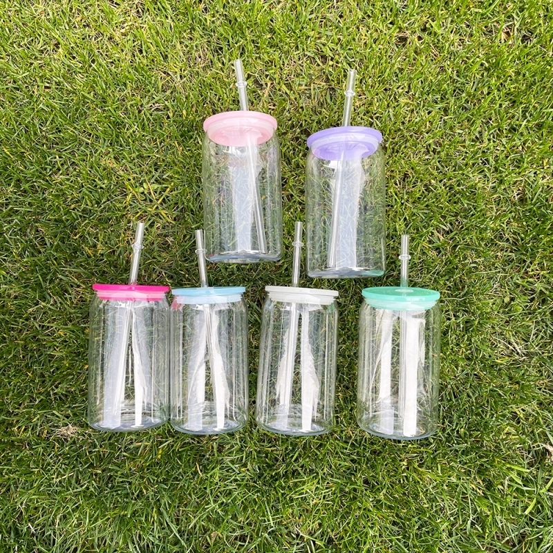 50 Pack 60 Pack USA Warehouse 16oz 20oz Libby Style Plastic Cup With Colored PP Lid