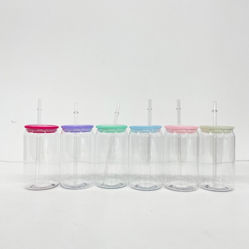 50 Pack 60 Pack USA Warehouse 16oz 20oz Libby Style Plastic Cup With Colored PP Lid