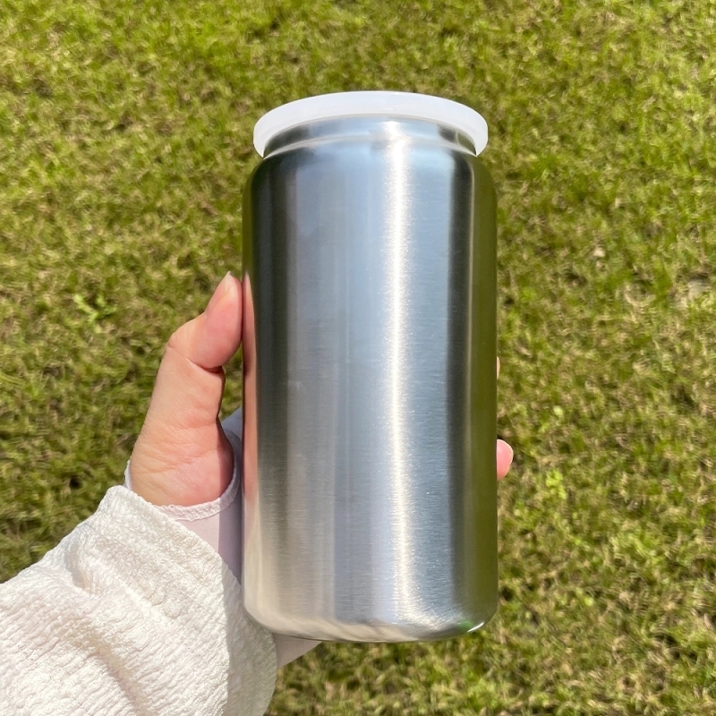 25 Pack USA Warehouse 16oz Vacuum Insulated White Blank Sublimation Stainless Steel Can