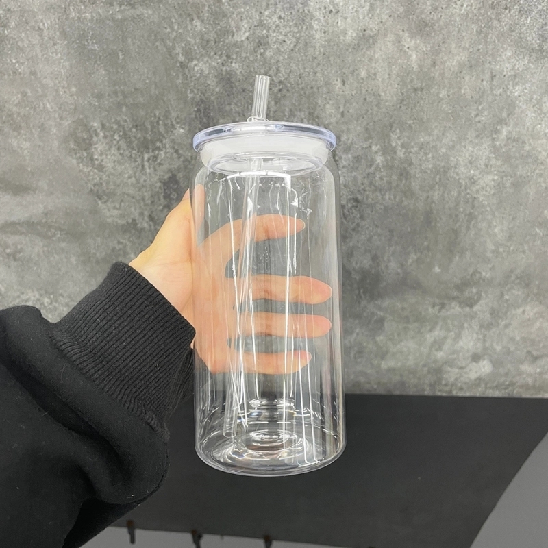 50 Pack USA Warehouse 20oz Libby Style Acylic Plastic Cup With Plastic Lids for Uv Dtf Wraps
