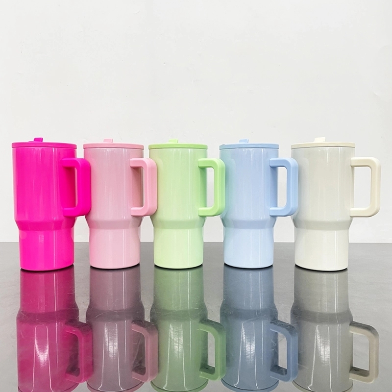 25 Pack USA Warehouse White 20oz Kids Blank Sublimation Stainless Steel Tumblers 20 oz Cup with Leak Proof Straw Lids