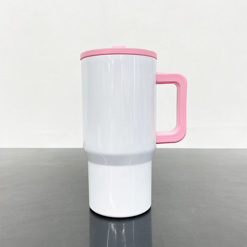 25 Pack USA Warehouse White 20oz Kids Blank Sublimation Stainless Steel Tumblers 20 oz Cup with Leak Proof Straw Lids