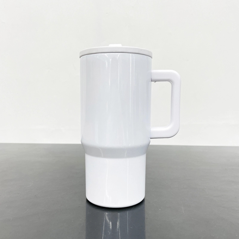 25 Pack USA Warehouse White 20oz Kids Blank Sublimation Stainless Steel Tumblers 20 oz Cup with Leak Proof Straw Lids