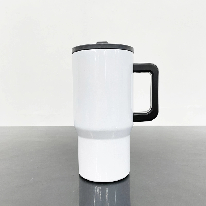 25 Pack USA Warehouse White 20oz Kids Blank Sublimation Stainless Steel Tumblers 20 oz Cup with Leak Proof Straw Lids