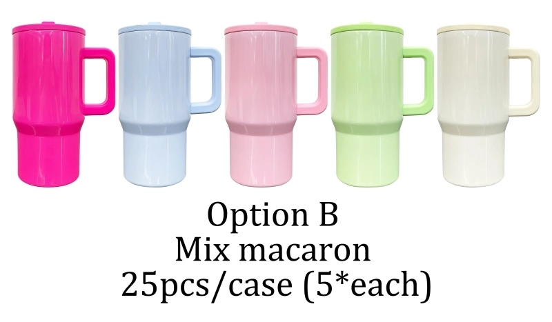 25 Pack USA Warehouse White 20oz Kids Blank Sublimation Stainless Steel Tumblers 20 oz Cup with Leak Proof Straw Lids