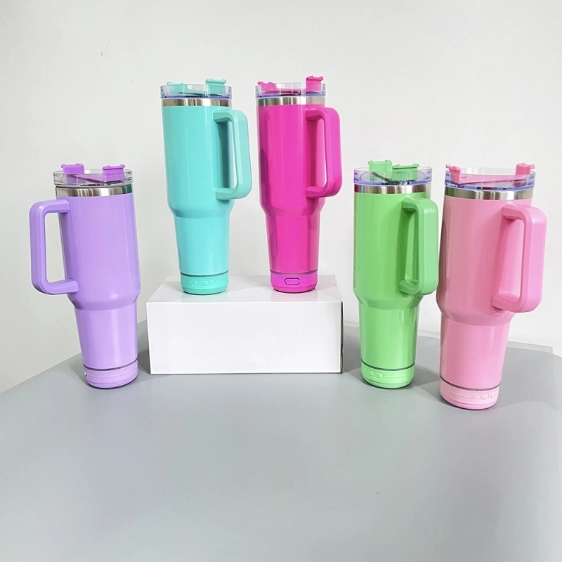 20 Pack USA Warehouse White 40oz Stainless Steel Sublimation Blanks Music Player Bluetooth Speaker Tumbler 40oz Cup