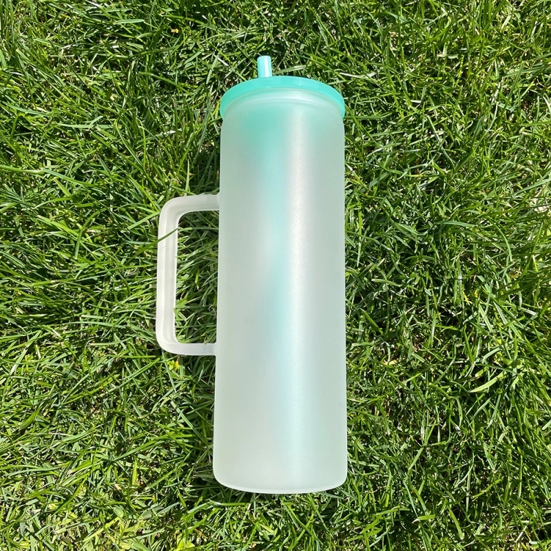 25 Pack USA Warehouse 20oz Clear Frosted Straight Beverage Mugs 20 oz Tumbler Cup For Sublimation And UV DTF Wraps