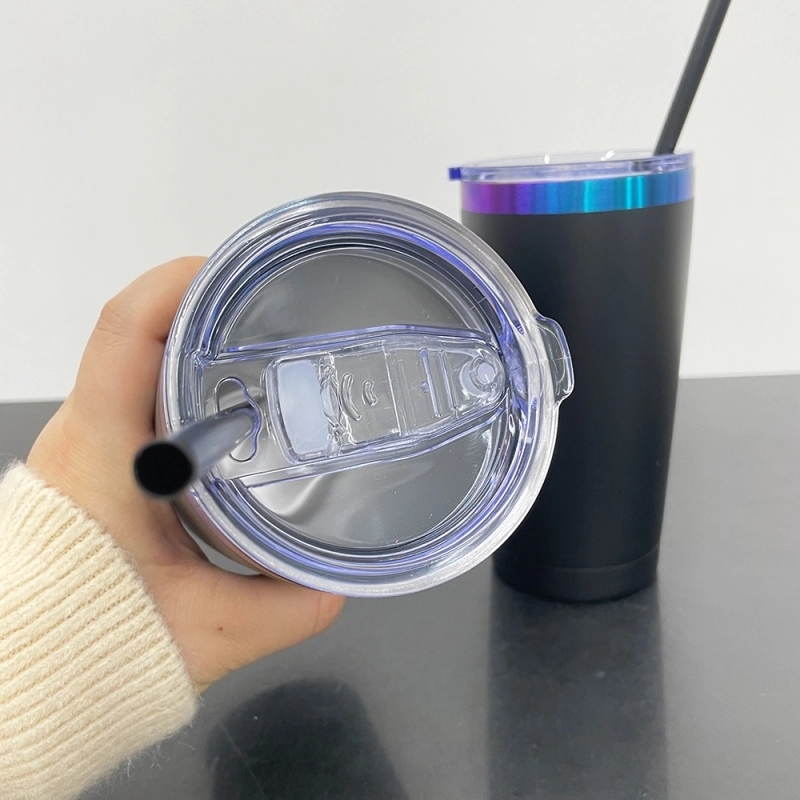 25 Pack USA Warehouse 20oz Black Chroma Yeti Style Blank Powder Coat Coffee Cups 20 oz Stainless Steel Tumbler