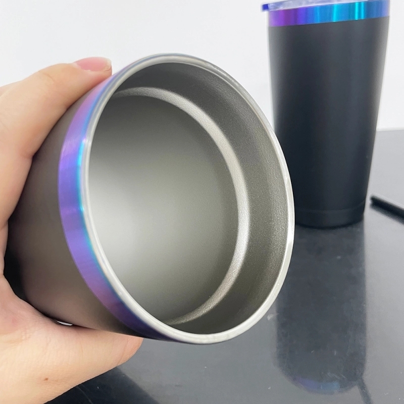 25 Pack USA Warehouse 20oz Black Chroma Yeti Style Blank Powder Coat Coffee Cups 20 oz Stainless Steel Tumbler