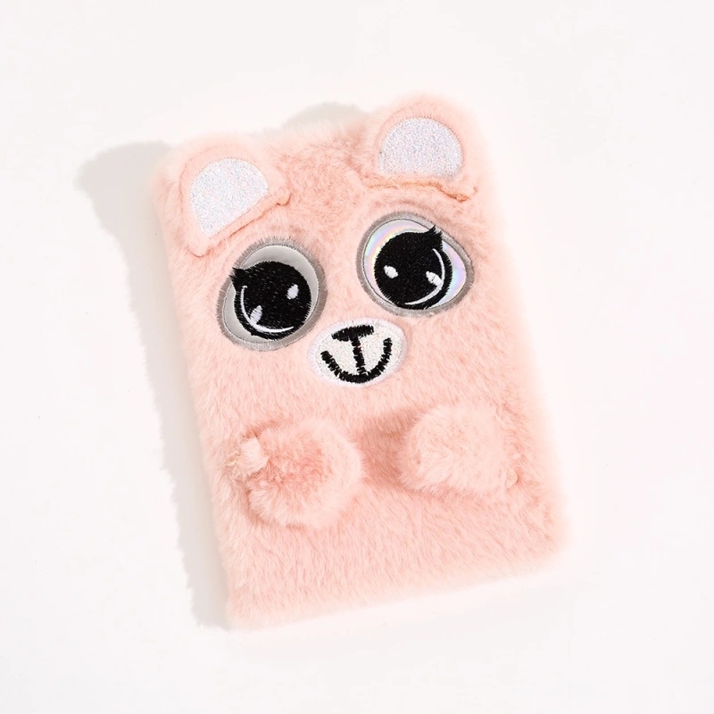 Plush Embroidery Cartoon Creative A5 Notebook