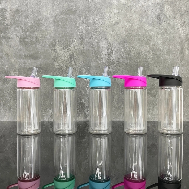 25 Pack 50 Pack China Warehouse 10oz 15oz Double Walled Plastic Water Bottles Plastic Tumbler Cup For Snow Globes With Pre Drilled Hole And Plug