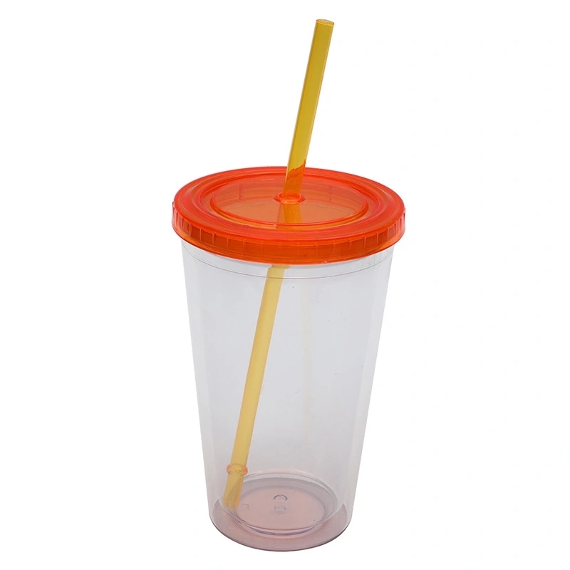24 Pack China Warehouse 16oz Snow Globe Plastic Cups for UV DTF Wraps and Vinyl 16 oz Double Layer Acrylic Can for DIY (No Pre-drilled and without plug)