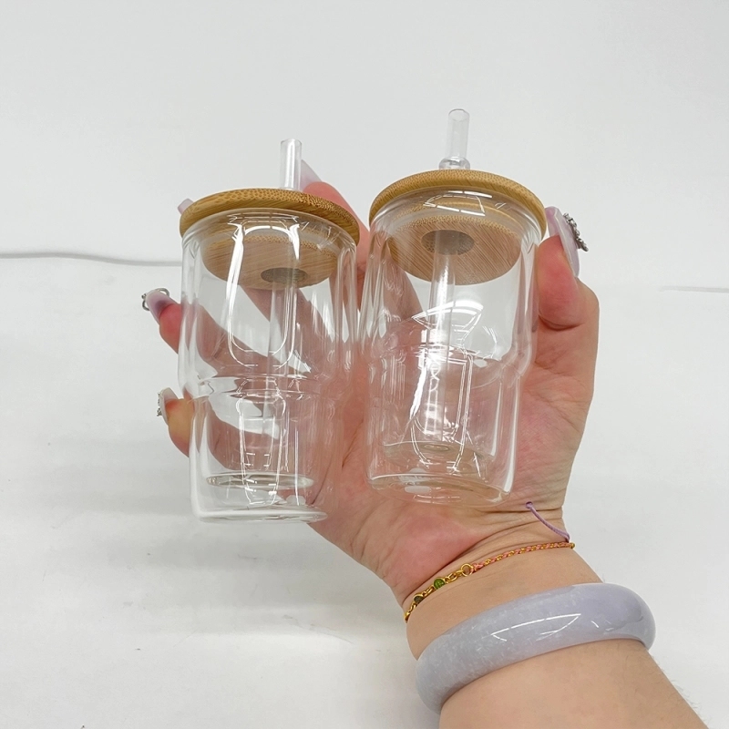 50 Pack China Warehouse 3oz Snow Globe Shot Glass Cup 3 oz Glass Tumbler With Pre-Drilled Hole and Plug