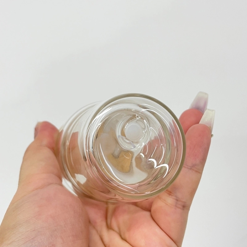 50 Pack China Warehouse 3oz Snow Globe Shot Glass Cup 3 oz Glass Tumbler With Pre-Drilled Hole and Plug