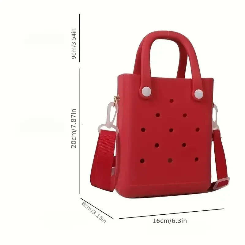 EVA Mini Rubber Summer Tote Bag,Waterproof Storage Bag
