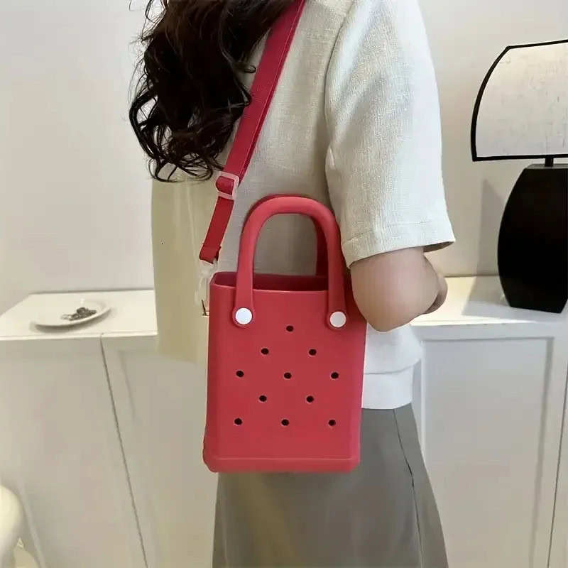 EVA Mini Rubber Summer Tote Bag,Waterproof Storage Bag