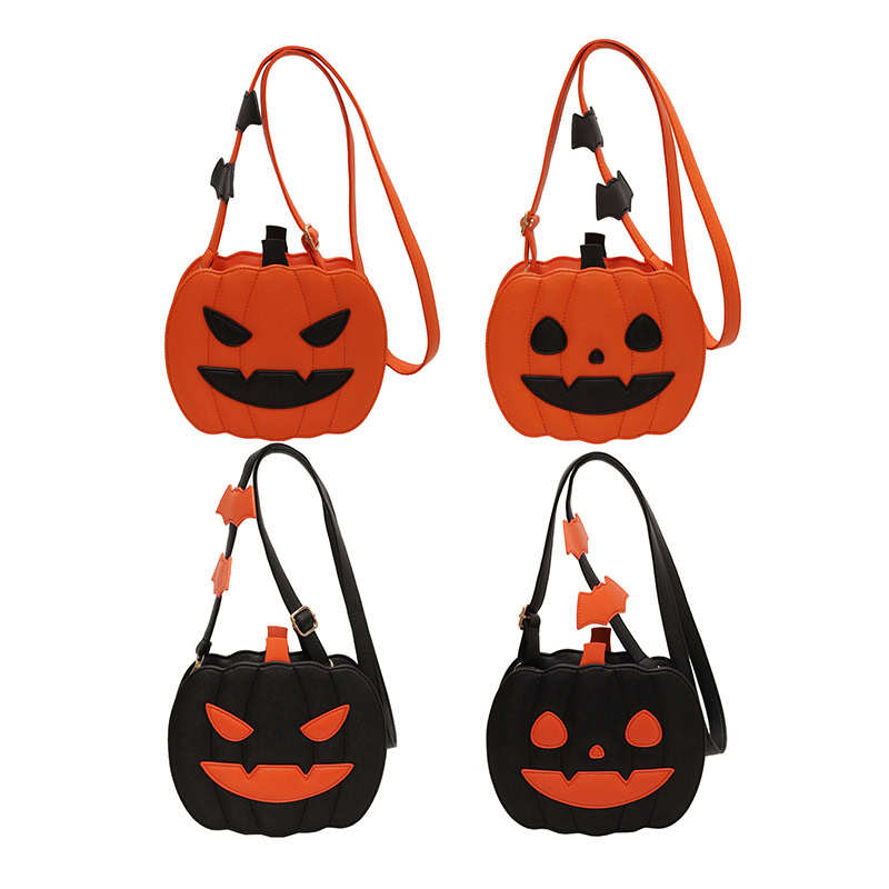 Halloween Pumpkin Crossbody Candy Bag Novelty Shoulder Bag for Women/Kids