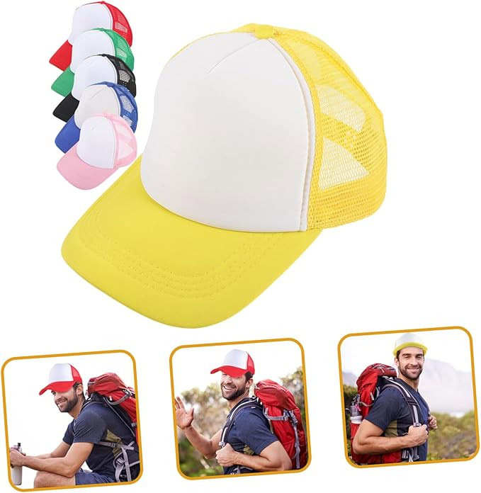 Blank Baseball Caps for Sublimation Polyester Fiber Light Cap Man Bulk