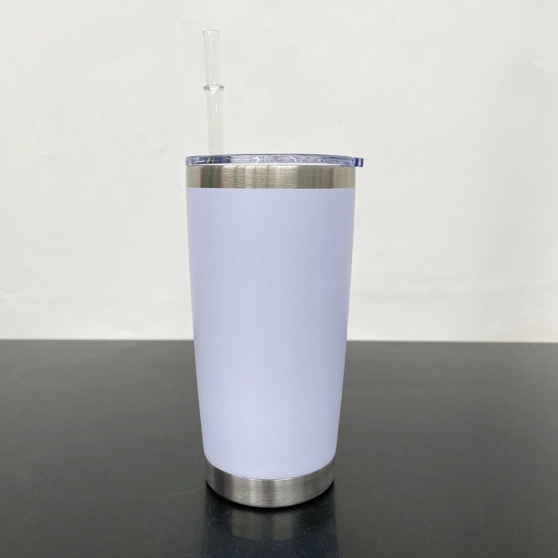25 Pack USA Warehouse Yeti Power Coated 20oz Tumbler 20 oz Stainless Steel Cup for Laser Engraving