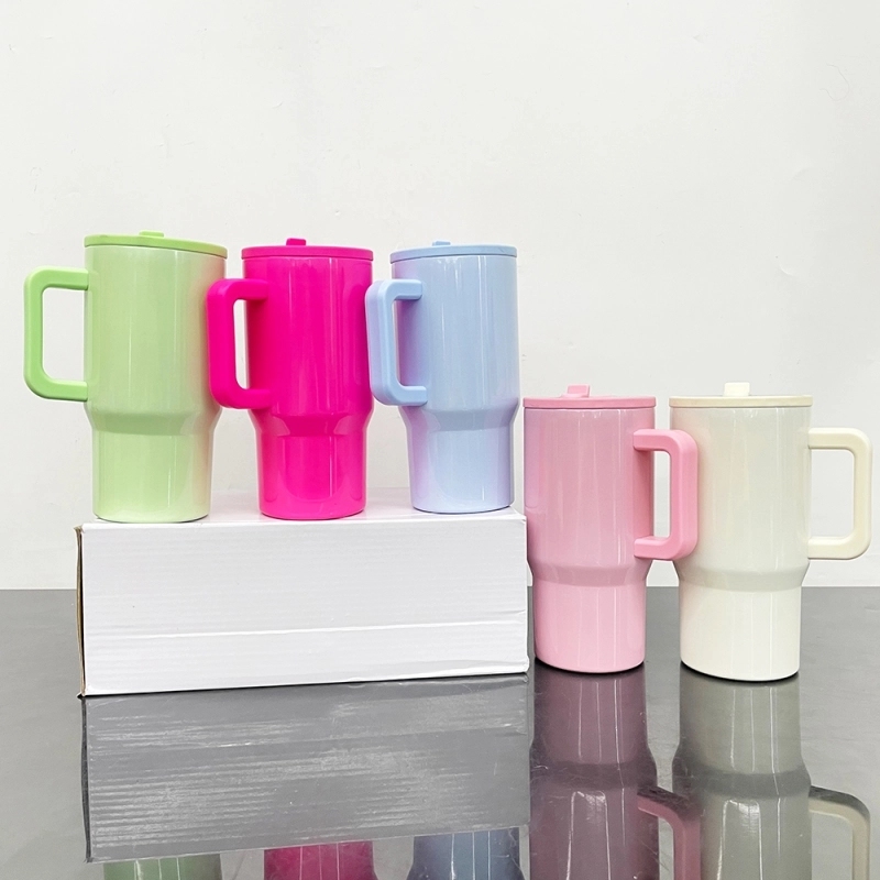 25 Pack USA Warehouse 20oz Kids Blank Sublimation Stainless Steel Tumblers 20 oz Cup with Leak Proof Straw Lids Also Nice Choose for Outdoor and School