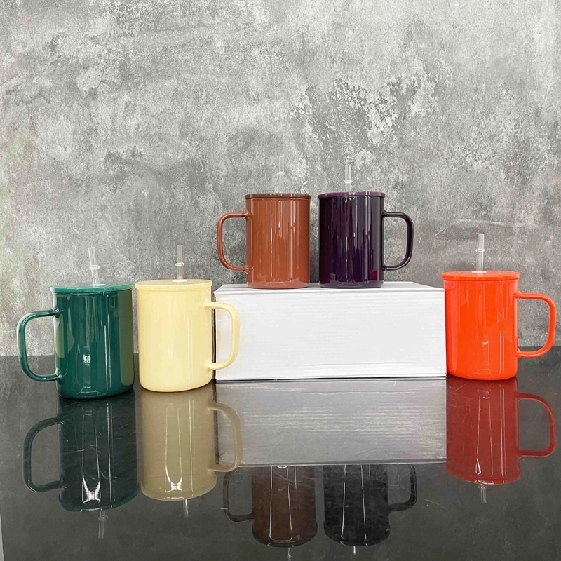 25 Pack USA Warehouse 17oz Blank Sublimation Glass Mugs for Coffee Hot Cocoa Pretty Warm Autumn Fall Winter Color Gass Cups for UV DTF Wraps