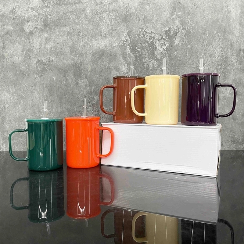 25 Pack USA Warehouse 17oz Blank Sublimation Glass Mugs for Coffee Hot Cocoa Pretty Warm Autumn Fall Winter Color Gass Cups for UV DTF Wraps