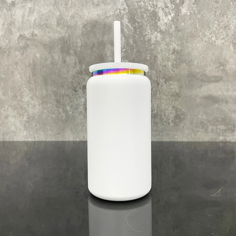 25 Pack USA Warehouse 16oz Rainbow Plated Vacuum Insulated Stainless Steel Can 16oz Stainless Steel Cup