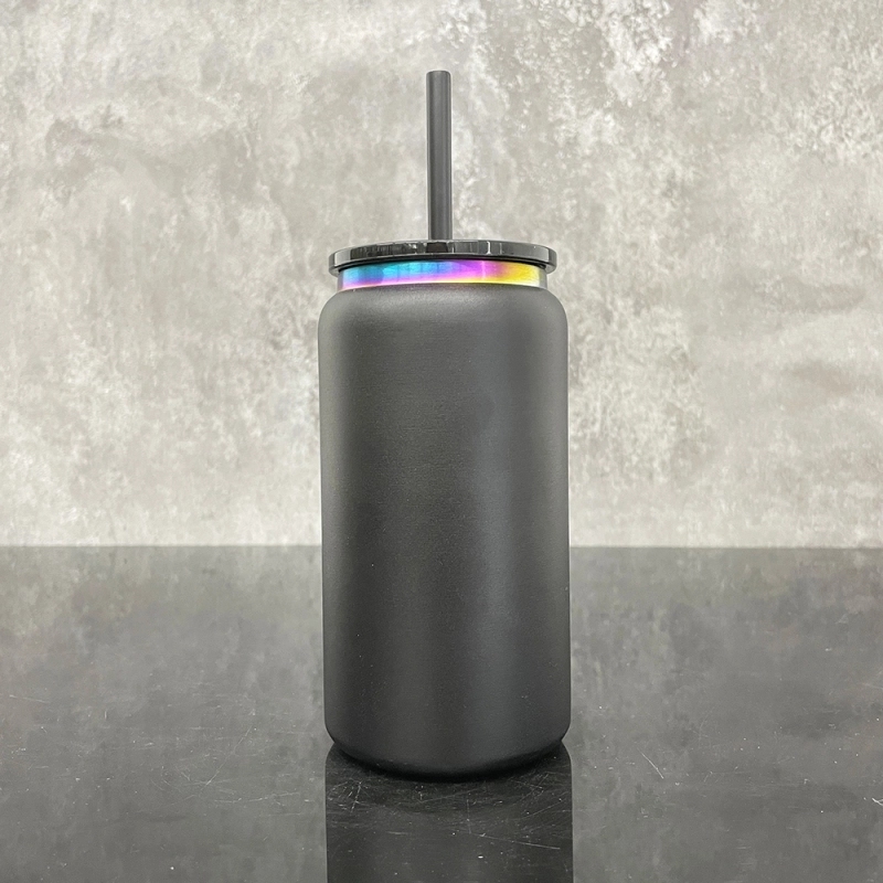 25 Pack USA Warehouse 16oz Rainbow Plated Vacuum Insulated Stainless Steel Can 16oz Stainless Steel Cup