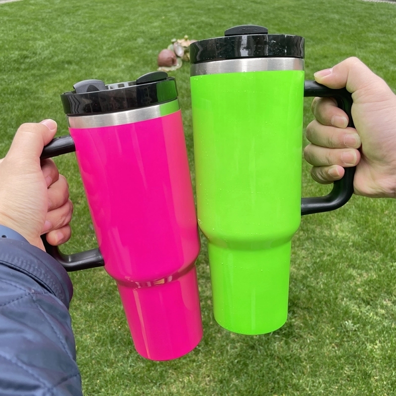20 Pack USA Warehouse H2.0 30oz 40oz Stainless Steel Cup Neon Colors Blank Sublimation Quencher Tumbler