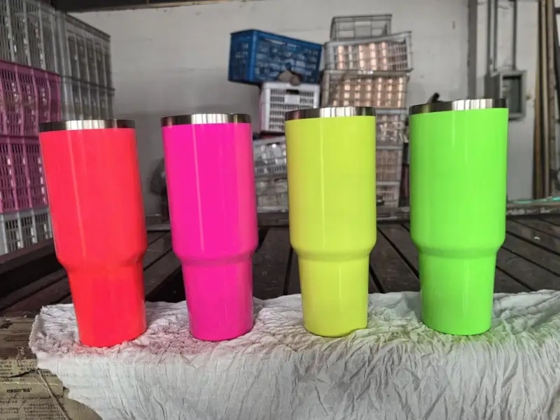 20 Pack USA Warehouse H2.0 30oz 40oz Stainless Steel Cup Neon Colors Blank Sublimation Quencher Tumbler