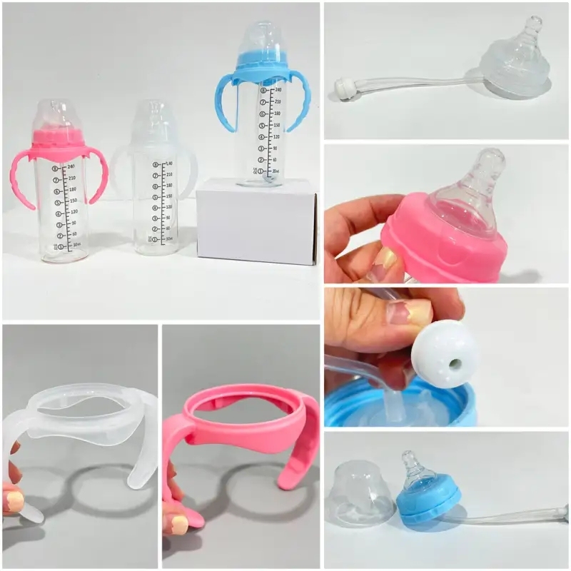 30 Pack USA Warehouse 12oz Blank Sublimation Baby Milk Bottle Glass Feeding Bottle 12 oz Water Bottle