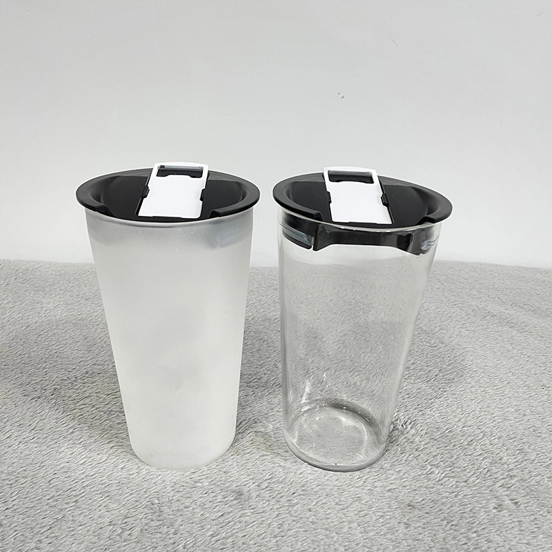30 Pack USA Warehouse 20oz Clear Blank Sublimation Pint Beer Glass Cup 20 oz Glass Tumbler Mug With Opener Lids