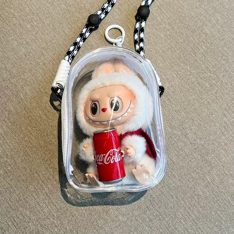 labubu V2 Chinawarehouse  15cm crossbody bag transparent （Bag only）