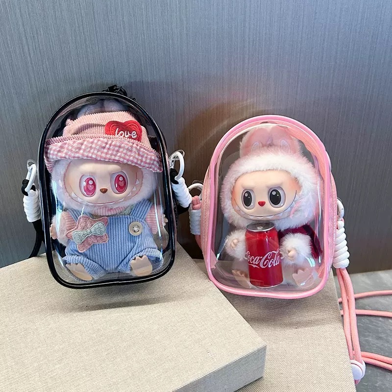 labubu V2 Chinawarehouse  15cm crossbody bag transparent （Bag only）