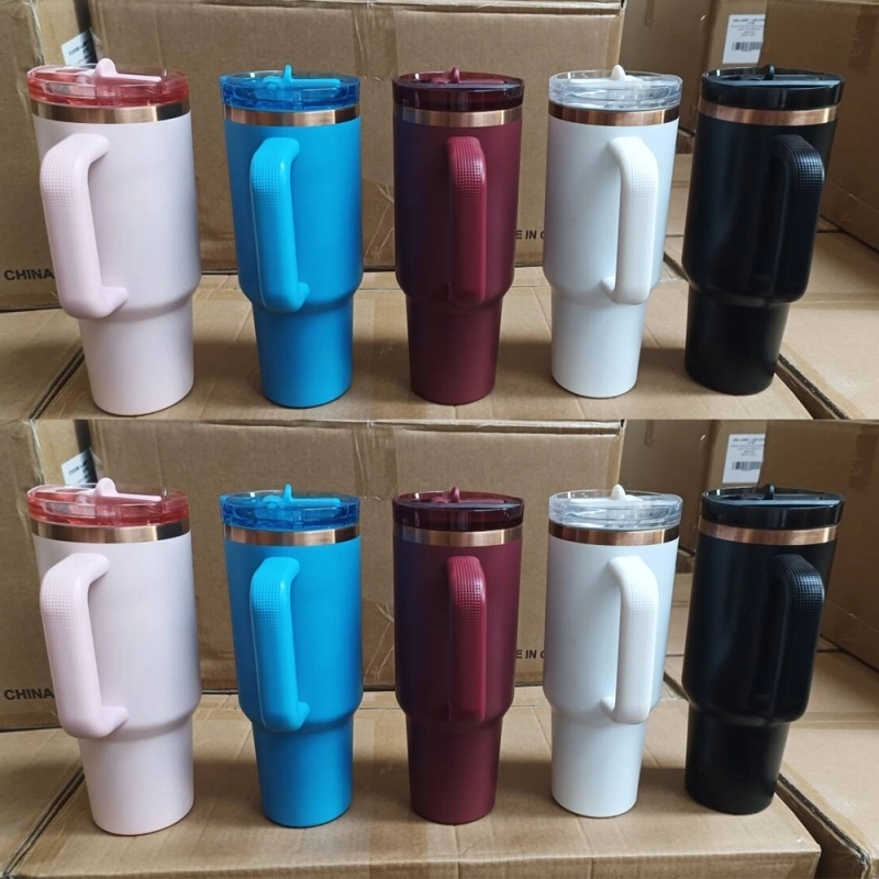 20 Pack USA Warehouse 40oz Copper Plate Protour Lid Quencher Tumblers 40 oz Stainless Steel Cup for Laser Engraving