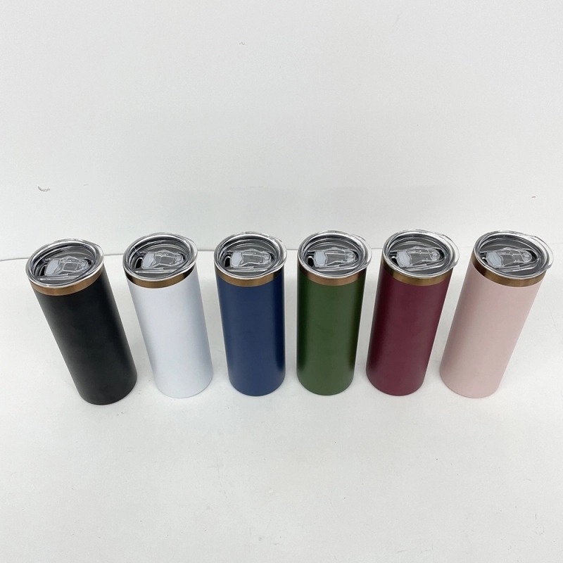 25 Pack USA Warehouse Copper Plated 20oz Straight Stainless Steel Tumbler for Laser Engraving