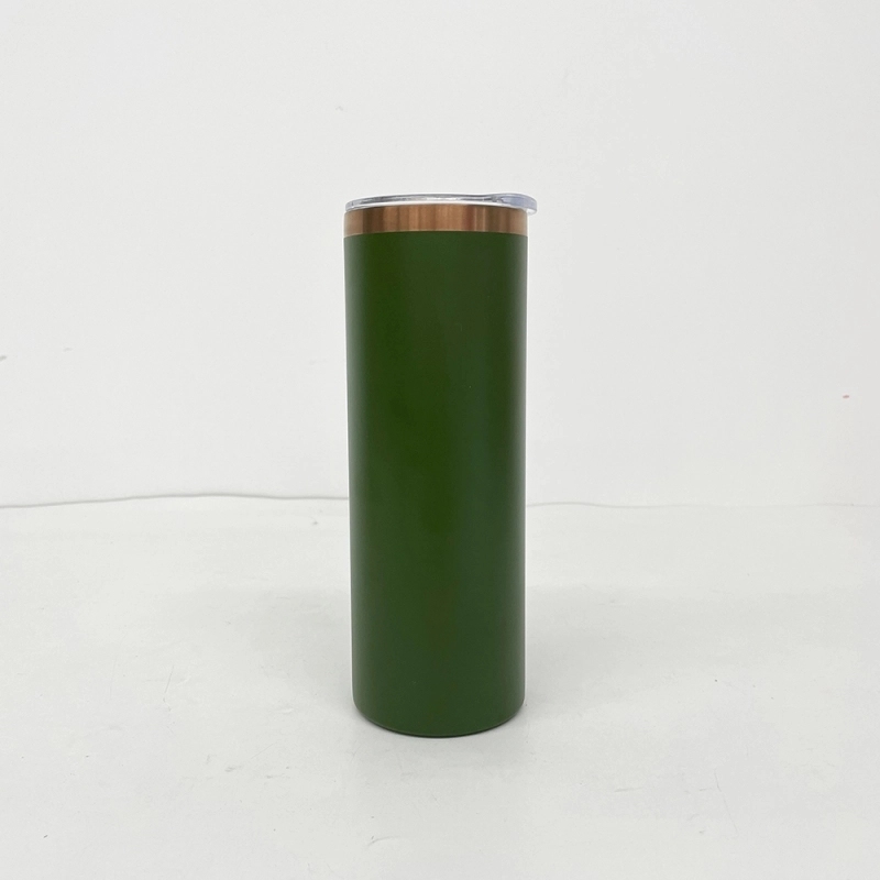 25 Pack USA Warehouse Copper Plated 20oz Straight Stainless Steel Tumbler for Laser Engraving