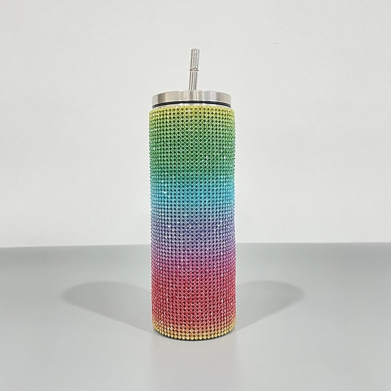 25 Pack USA Warehouse 20oz Rhinestone Bling Stainless Steel Tumblers