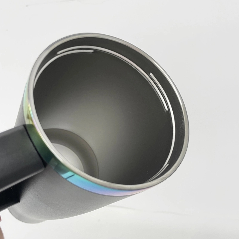 20 Pack USA Warehouse NEW STYLE Curved 40oz Tumbler 40 oz Stainless Steel Cup with Rainbow Underneath for Laser Engraving