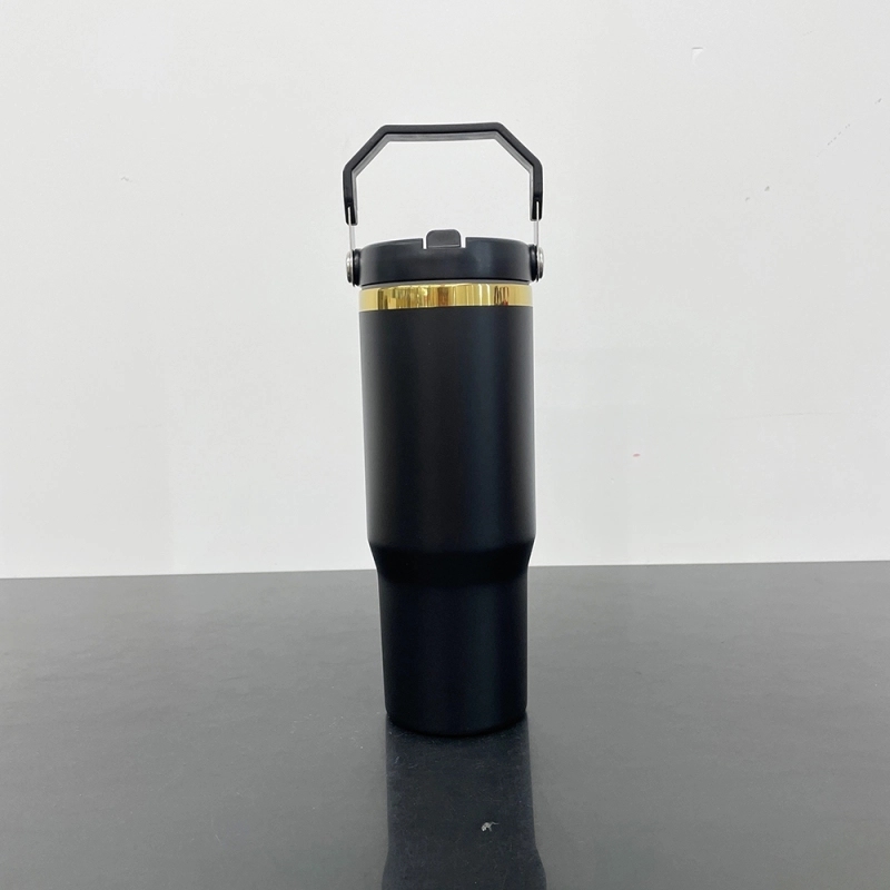 20 Pack USA Warehouse 30oz Mirror Gold Plated Flip Straw Tumblers 30 oz Stainless Steel Cup for Laser Engraving Double Wall Power Coated Water Bottles