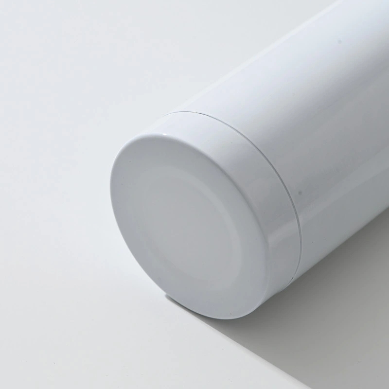 50 Pack USA Warehouse 12oz White Sublimation Straight Skinny Tumblers 12 oz Stainless Steel Cup with Plastic Slide Lids